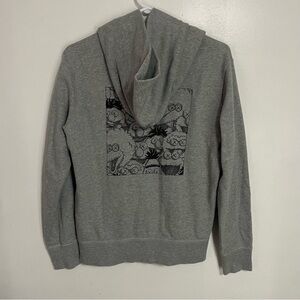 Uniqlo Kaws Sesame Street Grey Hoodie Size Small RARE 2018